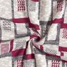 Tissu tricoté à motif pailleté graphique – baies/blanc,  thumbnail number 4