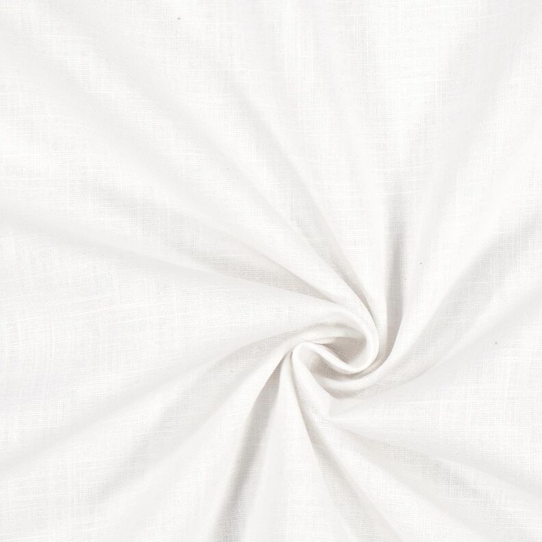 Tissu de lin en ramie mélangée medium – blanc,  image number 1