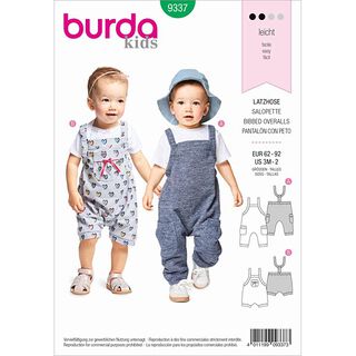 Salopette pour bébé, Burda 9337 | 62 - 92, 
