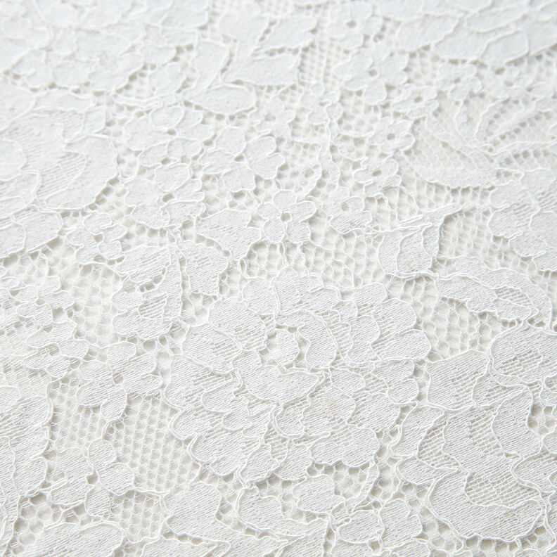 Tissu fin en dentelle Motif floral – blanc,  image number 4