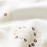 Velours à côtes fines avec fleurs en broderie et paillettes – crème,  thumbnail number 3
