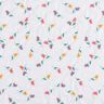 Batiste de coton fin Fleurs brodées | Poppy Fabrics – blanc/orange néon,  thumbnail number 1