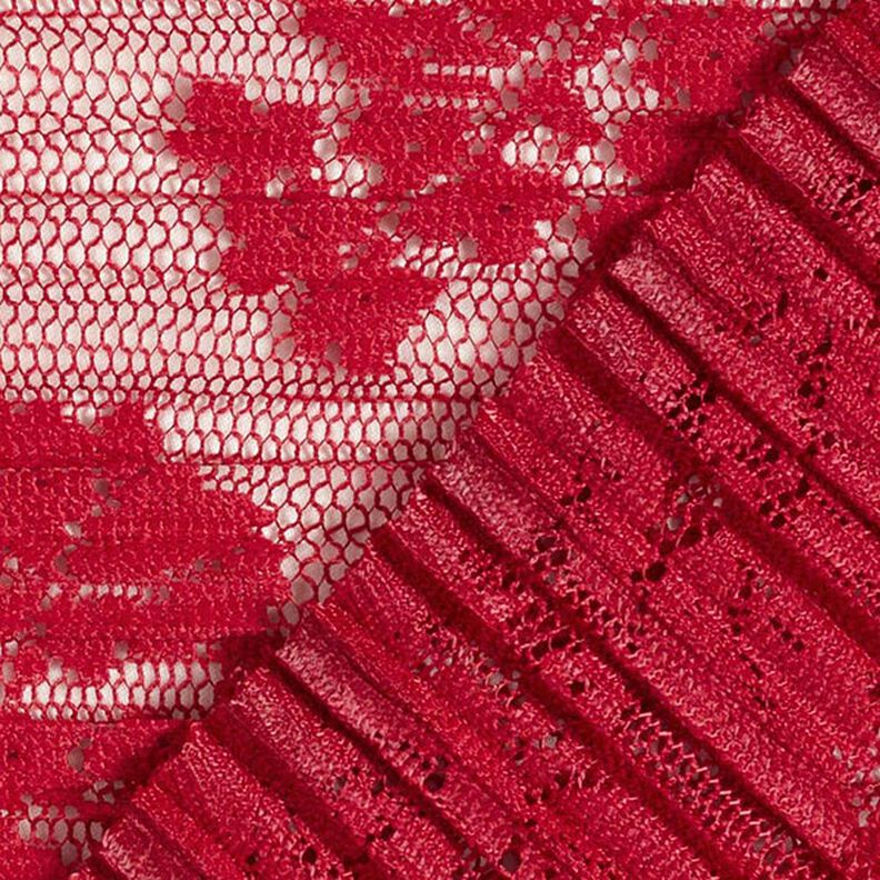 Plissé Fleurs en dentelle – carmin,  image number 6
