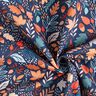 Tissu de décoration Semi-panama feuilles d’automne – bleu marine,  thumbnail number 3