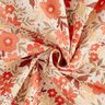 Tissu de décoration Semi-panama splendeur florale – corail/nature,  thumbnail number 3