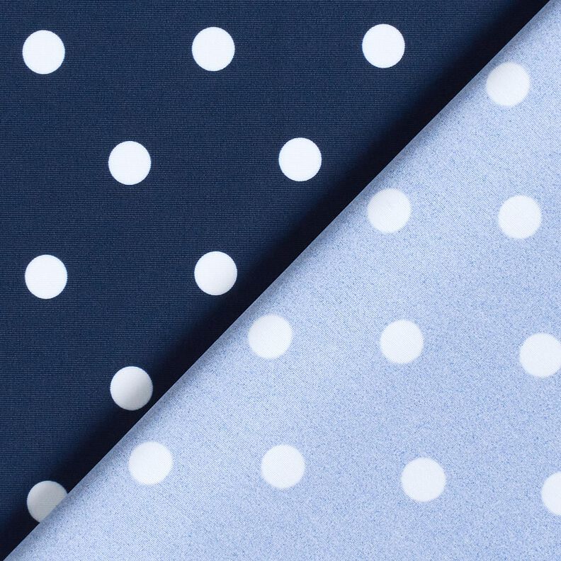 Tissus pour maillot de bain Pois – bleu marine/blanc,  image number 4