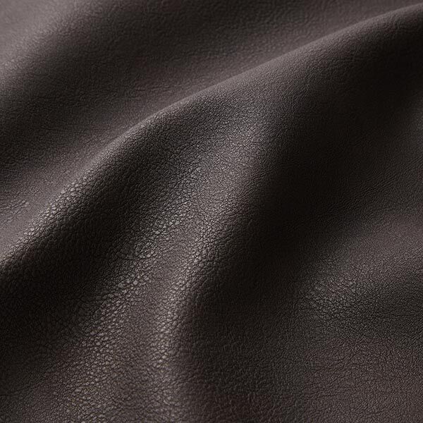 Tissu de revêtement Simili cuir légèrement gaufré – noir,  image number 2