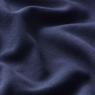 Jersey coton Piqué fin – bleu marine, 