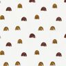 Tissu gaze de coton petits arcs-en-ciel, lisses – ivoire/jaune curry,  thumbnail number 1