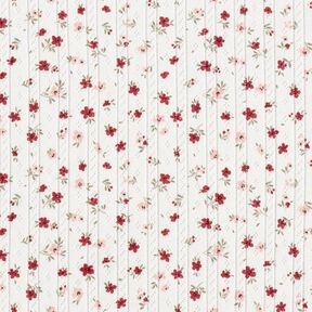 Ajour Jersey coton Petites fleurs – ivoire, 