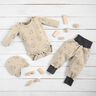 Jersey éponge Petits oiseaux – amande,  thumbnail number 6
