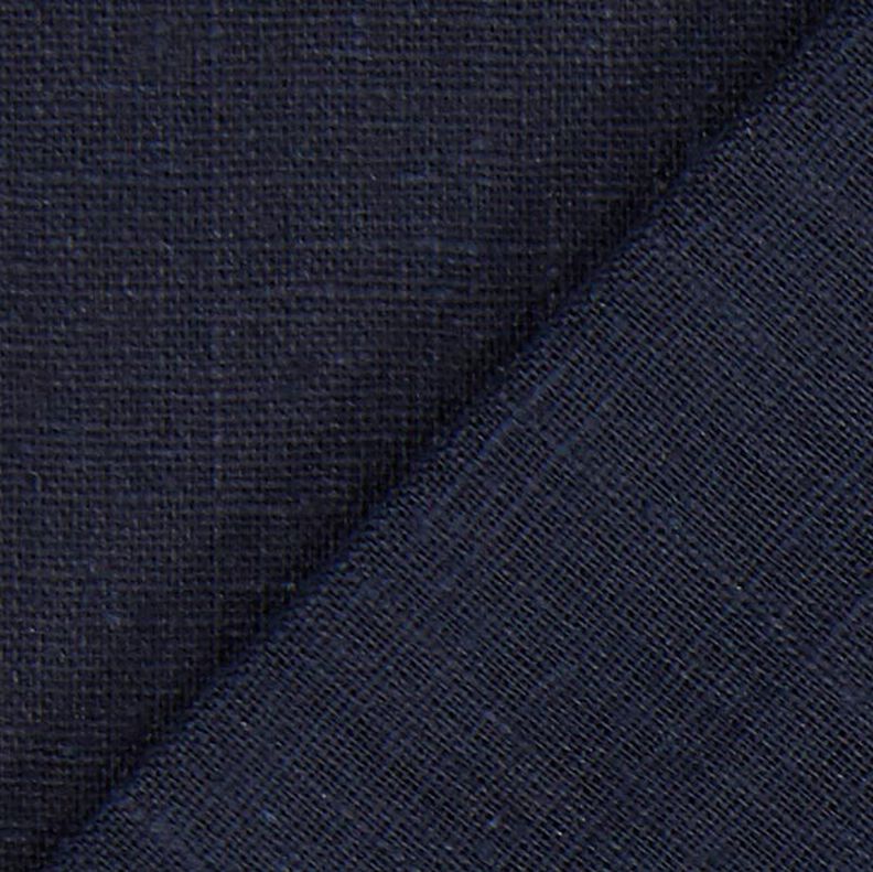 Tissu de lin en ramie mélangée medium – bleu noir,  image number 4