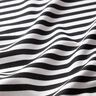 Tissu pour maillot de bain à fines rayures – noir/blanc,  thumbnail number 2