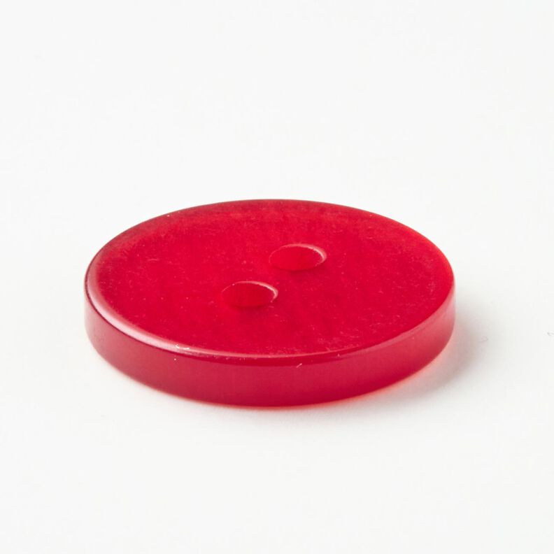 Bouton 2 trous brillant [Ø 15 mm] – chili,  image number 3