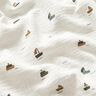 Tissu double gaze de coton Petits bateaux – ivoire,  thumbnail number 2