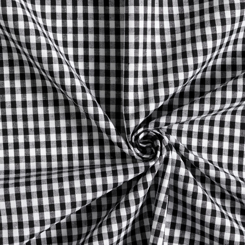 Tissu en coton Vichy à carreaux 0,5 cm – noir/blanc,  image number 3