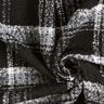Tissu pour manteau Tissu bouclette à carreaux – noir/blanc,  thumbnail number 3