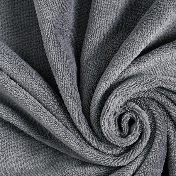 Tissu éponge douillet Bambou Uni – gris foncé,  image number 1