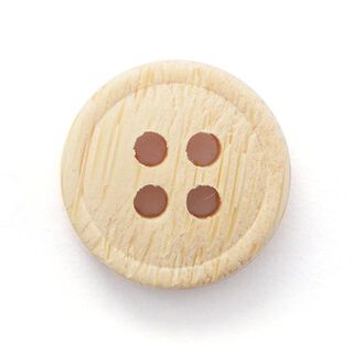 Bouton 4 trous Bambou  – beige, 
