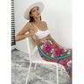 French Terry Sweat d’été Grandes fleurs – pétrole,  thumbnail number 8