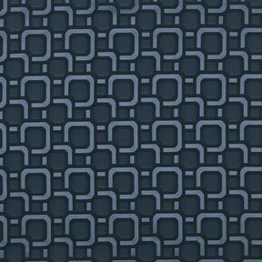 Tissu de doublure Jacquard Motif rétro – bleu marine, 