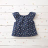 Velours milleraies Petites fleurs – bleu marine,  thumbnail number 6