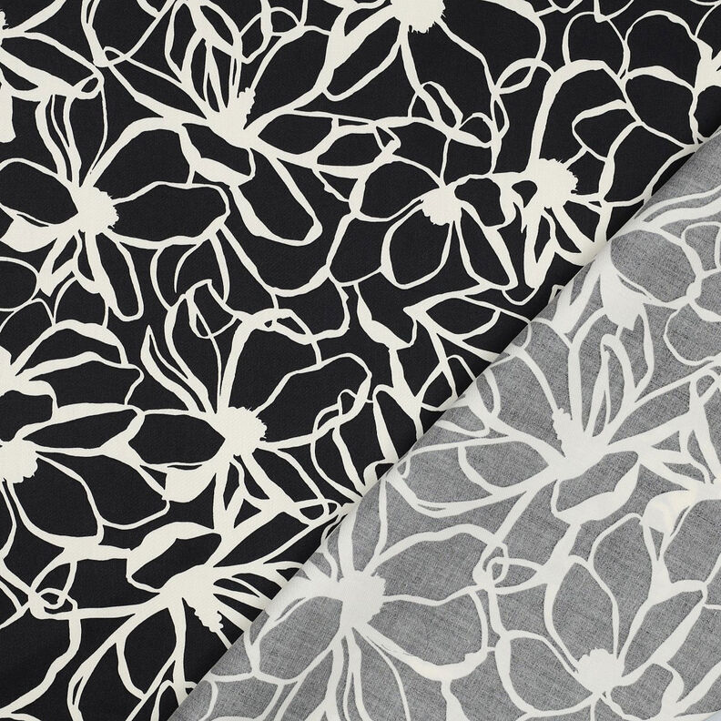 Satin de coton Magnolia | Nerida Hansen – noir/écru,  image number 4