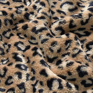 Polaire douillet Motif léopard – marron moyen, 
