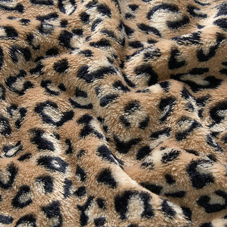 Polaire douillet Motif léopard – marron moyen, image number 2