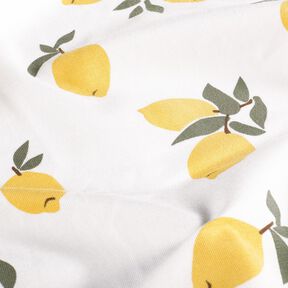Jersey coton Gros citrons – ivoire/or, 