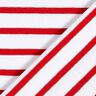 Jersey de coton Rayures fines et larges – blanc/rouge,  thumbnail number 4