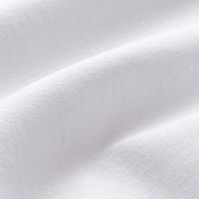Mélange lin coton Uni – blanc,  image number 2