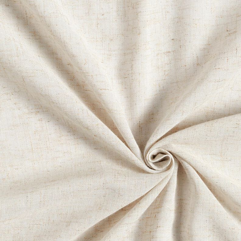 Tissu pour voilages Mélange lin Uni – nature,  image number 3