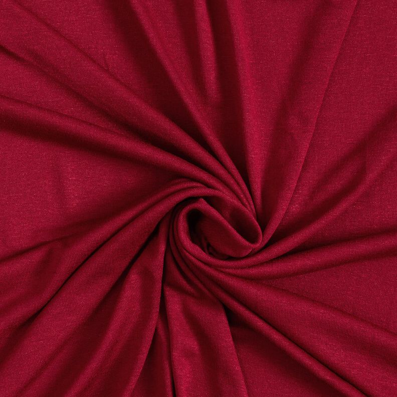 Jersey d’été léger en viscose – rouge bordeaux,  image number 1
