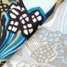 Tissu en viscose Fleurs et feuilles – noir,  thumbnail number 4