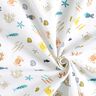 Popeline coton Monde sous-marin – blanc,  thumbnail number 3