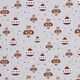 Tissu en coton Popeline Boules de Noël pointues – gris/or,  thumbnail number 1