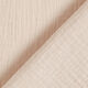 Tissu double gaze de coton – beige clair,  thumbnail number 4