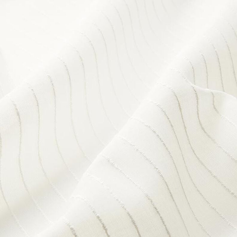Tissu rideau larges rayures effet fil 300 cm – blanc,  image number 2