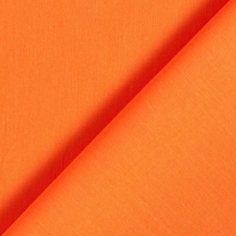 Tissu en coton Popeline Uni – orange néon,  image number 3