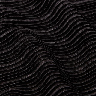 Jersey plissé – noir, 