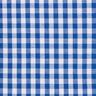 Tissu en coton Vichy à carreaux 1 cm – bleu roi/blanc,  thumbnail number 1