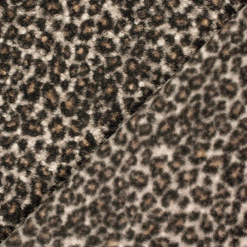 Tricot bouclé motif léopard – noir/brun faon,  image number 4