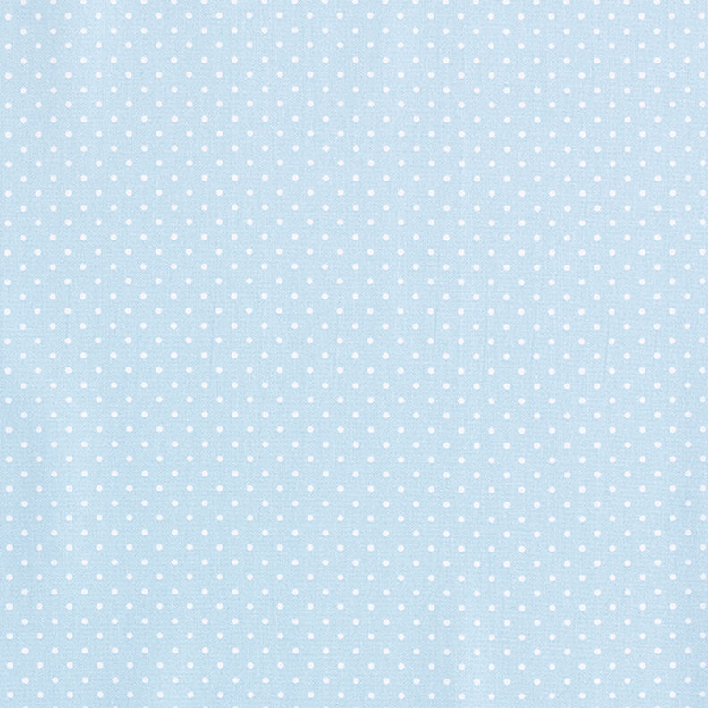 Popeline coton Petits pois – bleu clair/blanc,  image number 1