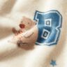 Polaire douillet Veste style collage – beige clair/bleu,  thumbnail number 5