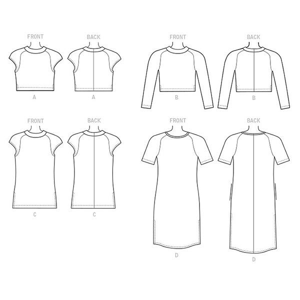 Haut raglan|Tunique|Robe, McCalls 7574 | 40 - 48, image number 8