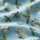 Jersey coton fleurs dans le vent – bleu aqua,  thumbnail number 2
