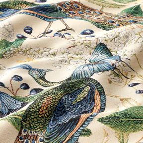 Tissu de décoration Gobelin Paon – beige, 