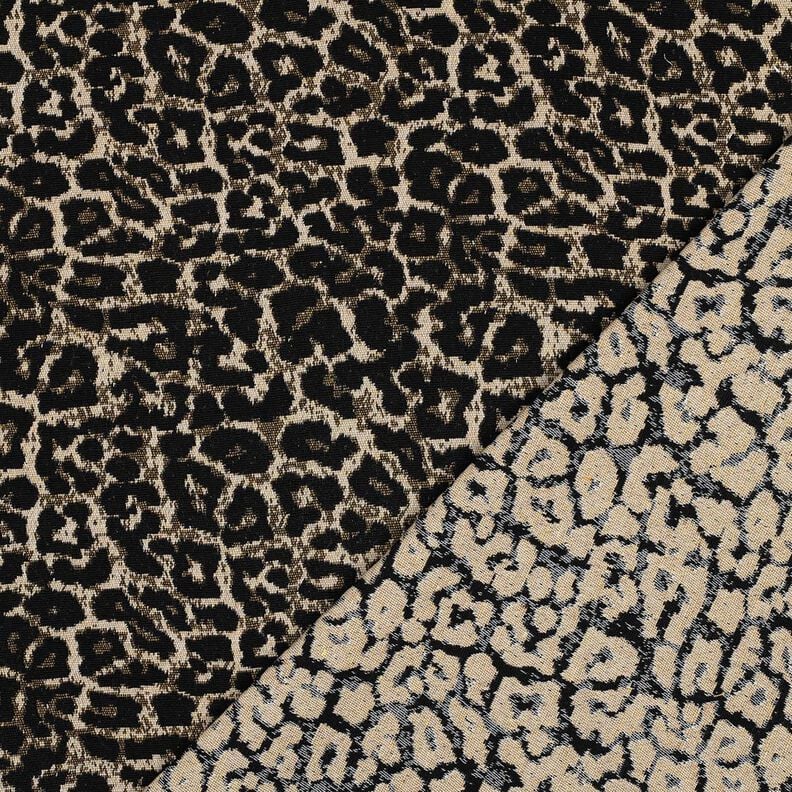 Jacquard Motif léopard – nature/noir,  image number 4