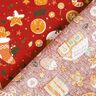 Tissu en coton Popeline Pain d’épices – carmin/moutarde,  thumbnail number 4